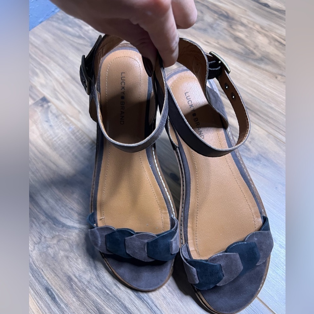 Lucky Brand Kyndall Ankle Strap Sandal Size 9.5 - Picture 5 of 8